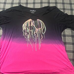 Lovesick Black and Pink Short Sleeve Tee